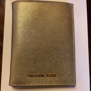 Michael Kors leather passport wallet